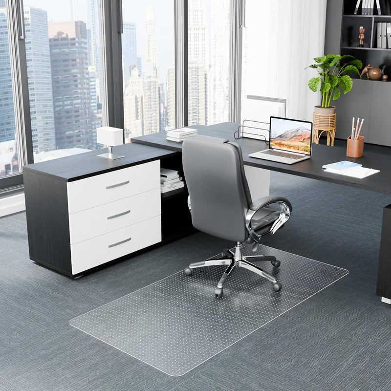 Futurwit Large Office Chair Mat for Carpeted Floors, 44" x 58" Low Pile Carpet Protector for Desk Chair, Easy Glide Transparent Plastic Floor Mat for Rolling Chairs (Rectangle) - Image 4